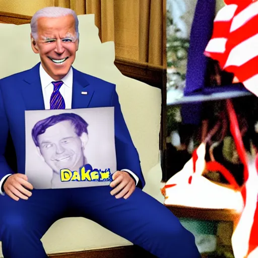 Prompt: Joe Biden Dakimakura