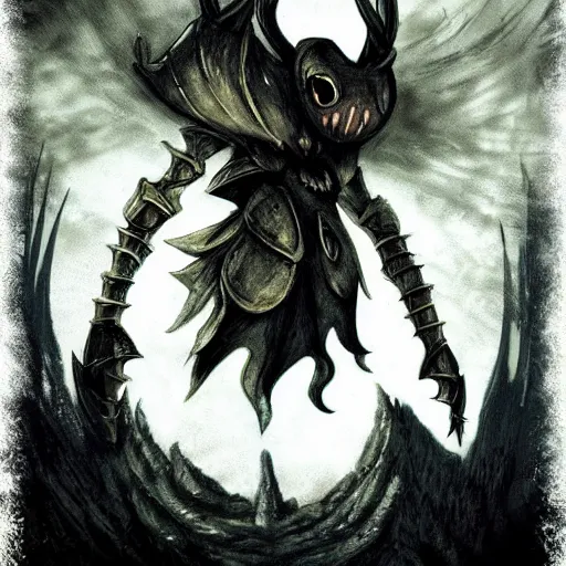 Prompt: hornet from hollow knight as a dark souls boss, looks like dark souls game, high detail, realistic