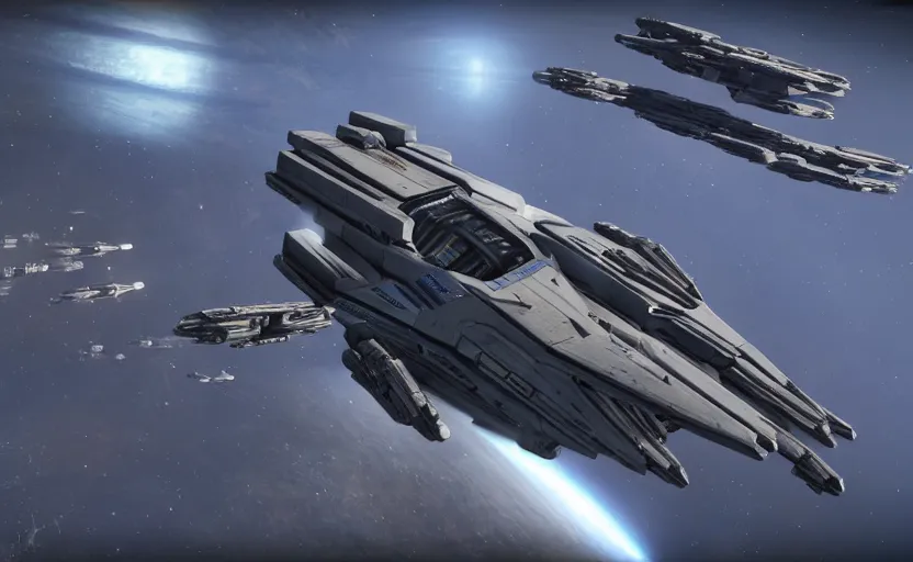 Image similar to Star citizen space ship