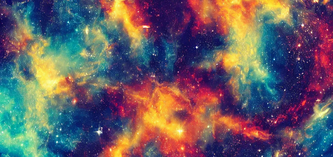 Image similar to Abstract poster of a galaxy