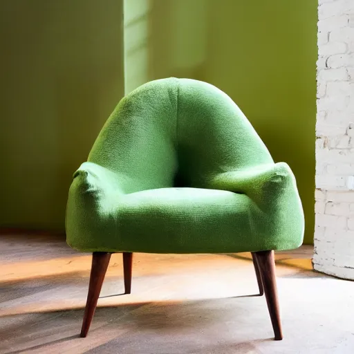 Image similar to armchair in the shape of an avocado