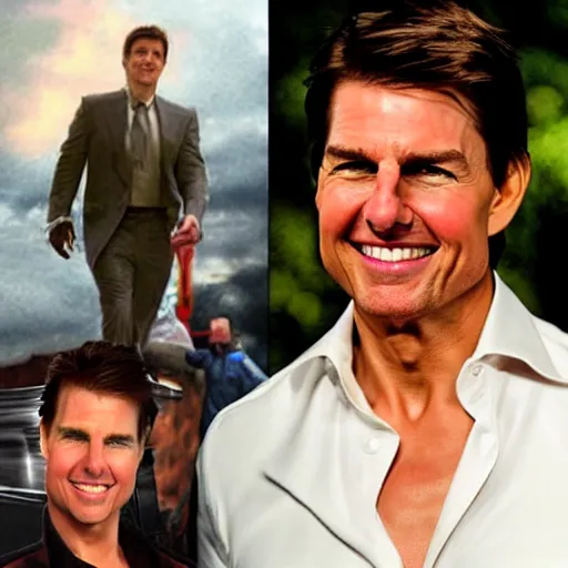 Prompt: Tom Cruise as Big Chungus