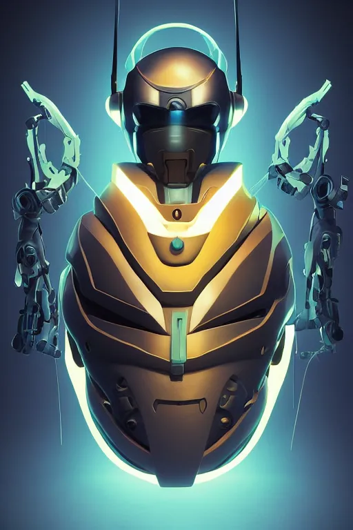 Image similar to epic mask helmet robot ninja portrait stylized as fornite style game design fanart by concept artist gervasio canda, behance hd by jesper ejsing, by rhads, makoto shinkai and lois van baarle, ilya kuvshinov, rossdraws global illumination radiating a glowing aura global illumination ray tracing hdr render in unreal engine 5