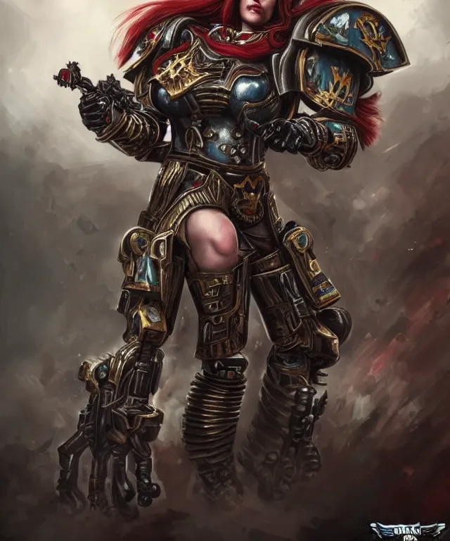 Angela Rayner as a Warhammer 40k Battle Sister, | Stable Diffusion ...