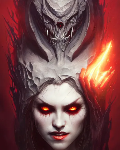 Image similar to horror vampire, highly detailed, d & d, fantasy, highly detailed, digital painting, trending on artstation, concept art, sharp focus, illustration, global illumination, shaded, art by artgerm and greg rutkowski and fuji choko and viktoria gavrilenko and hoang lap