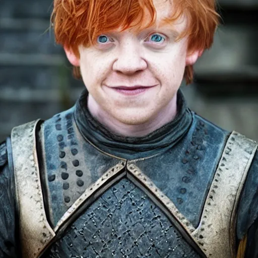 Image similar to rupert grint as ron weasley in game of thrones