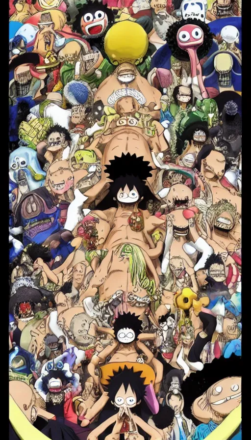 Prompt: The end of an organism, from One piece