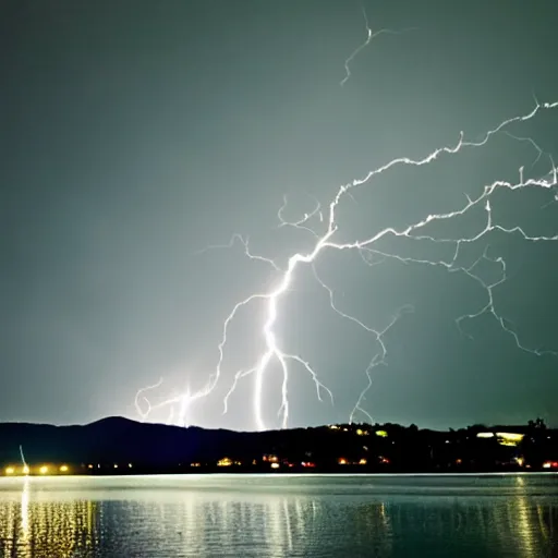 Image similar to lightning strikes at midnight