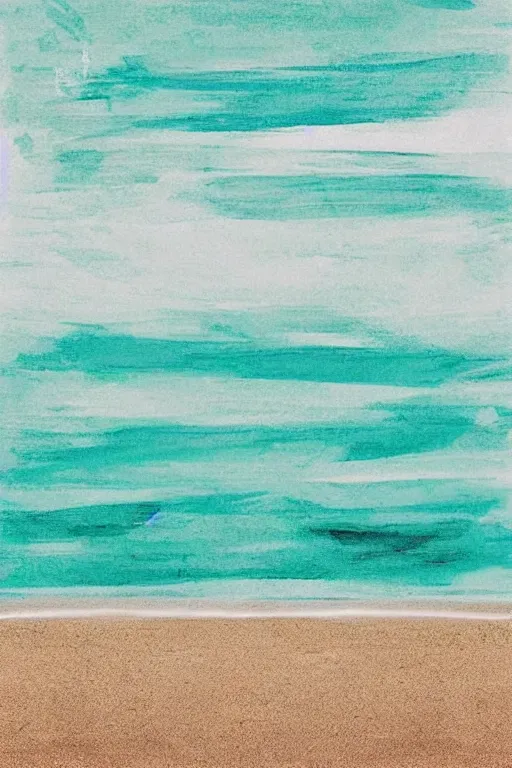 Image similar to minimalist boho style art of a beach