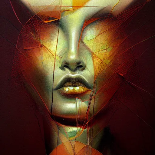 Image similar to beautiful painting of a hyperglitch diode diatom in the style of Francis Bacon, Karol Bak, Daturahex and Jesse Kanda. Dark background, detailed, trending on Artstation