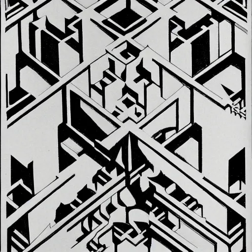 Prompt: impossible shape by MC Escher