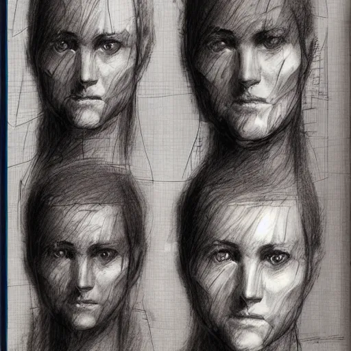 Image similar to artist face sketches by George Bridgman