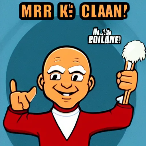 Image similar to Mr. Clean in the style of the fonz