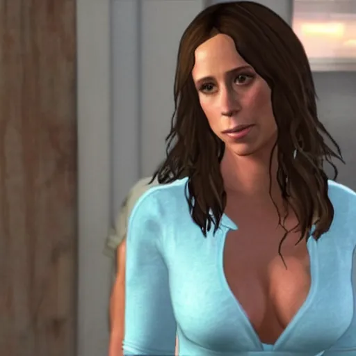 Prompt: Jennifer Love Hewitt in GTA 5