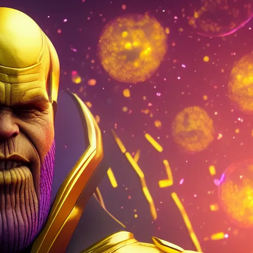 Image similar to Thanos is Santa Claus, hyperdetailed, artstation, cgsociety, 8k