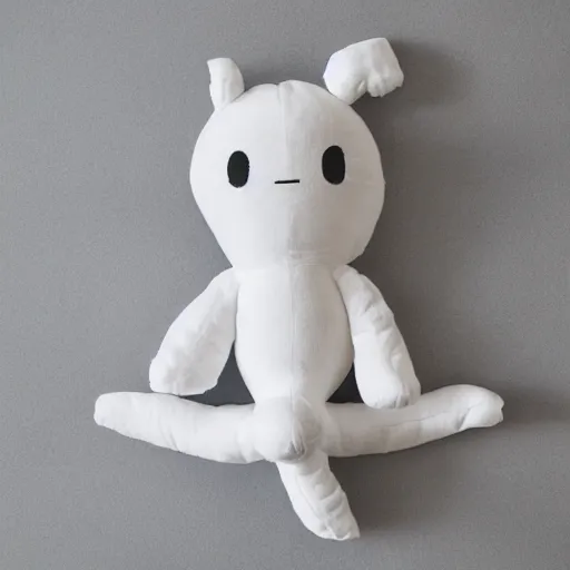 Prompt: monochrome playful plushie toy convection