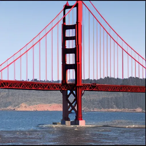 Image similar to dave matthews on the golden gate bridge, 8 k, photorealistic