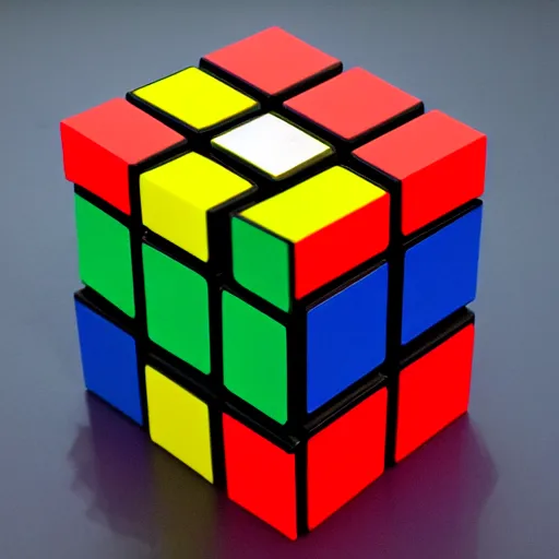 Image similar to a rubix cube made of plasma