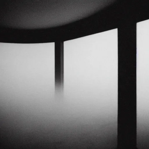 Image similar to press photograph, highly detailed visualisation of nothingness, natural light, mist, film grain, soft vignette, sigma 85mm f/1.4 1/10 sec shutter, Darren Aronofsky film still promotional image, IMAX 70mm footage