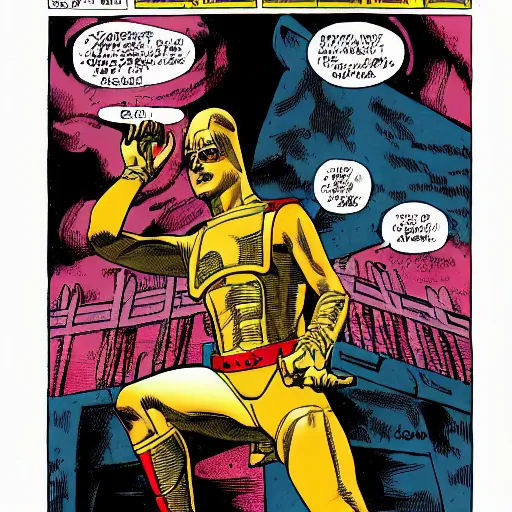 Prompt: Ozymandias, by Dave Gibbons