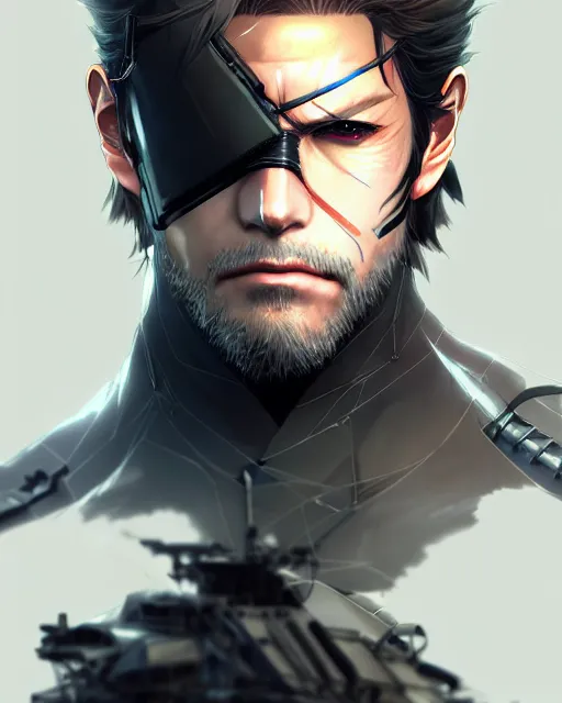 Image similar to metal gear rising senator armstrong, portrait shinkai makoto studio ghibli studio key hideaki anno sakimichan stanley artgerm lau rossdraws james jean marc simonetti elegant highly detailed digital painting artstation pixiv