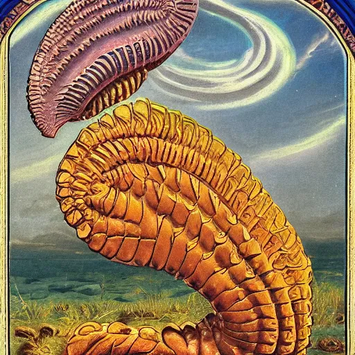 Prompt: victorian art of the Cambrian era