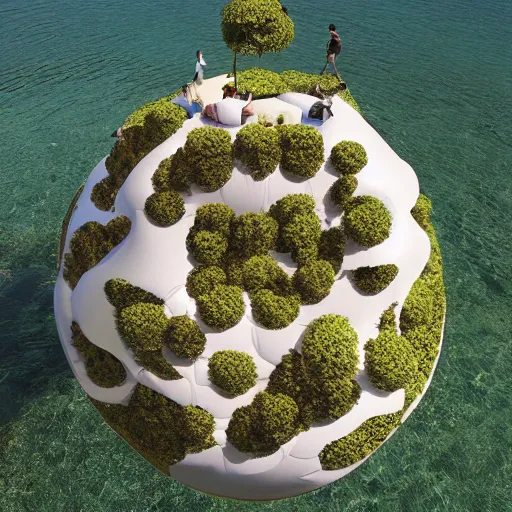 Image similar to floating island