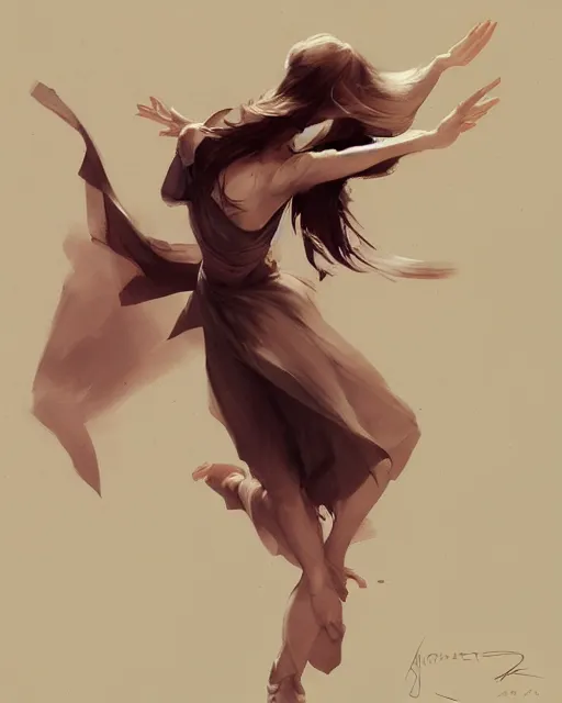 Image similar to Dancing Gesture draw by Stanley Artgerm Lau, Gesture draw, WLOP, Rossdraws, James Jean, Andrei Riabovitchev, Marc Simonetti, and Sakimichan, trending on artstation