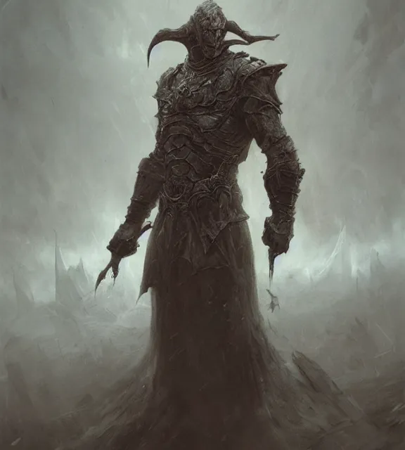 Image similar to king of the storm concept, beksinski, age of sigma art, frank franzetta, ruan jia, dark soul armor concept, trending on artstation, wayne barlowe, adrian smith fantasy art, elden ring art, the hobbit art, lord of the ring art, infinity blade armor