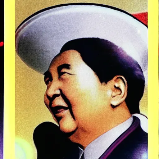 Image similar to Mao Zedong dressed as Sailor Moon