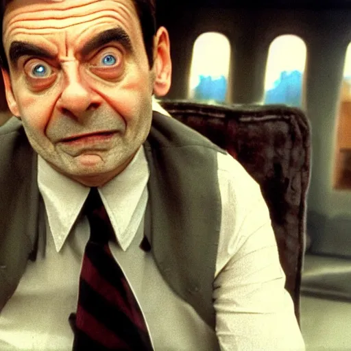 Prompt: Live Action Still of Jerma985 in a Mr. Bean film, real life, hyperrealistic, ultra realistic, realistic, highly detailed, epic, HD quality, 8k resolution, body and headshot, film still