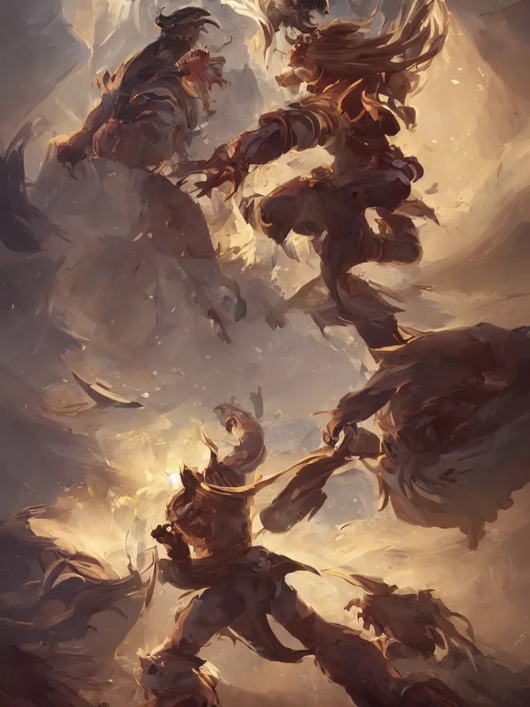 Image similar to one! fighting spirit by disney concept artists, blunt borders, golden light