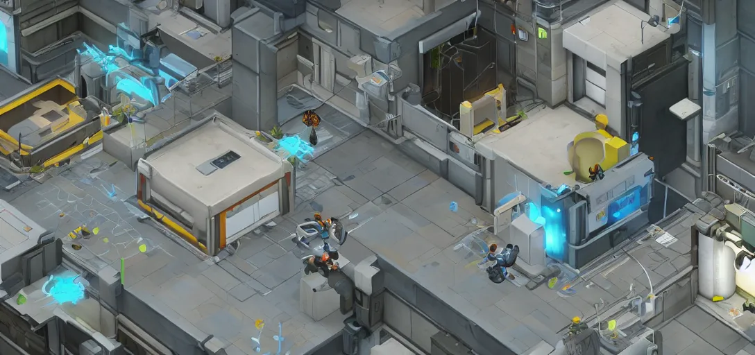 Image similar to Isometric View of Portal 2