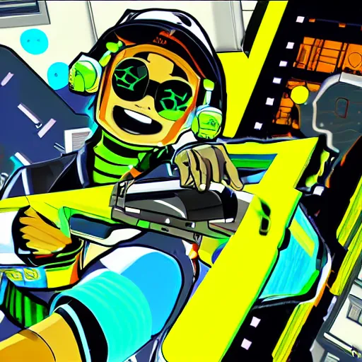 Prompt: Jet Set Radio Future sequel screenshot