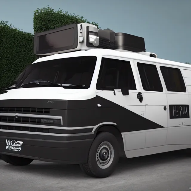 Prompt: the a - team van, realistic, unreal engine render, octane render, hyper realistic, photo, 8 k