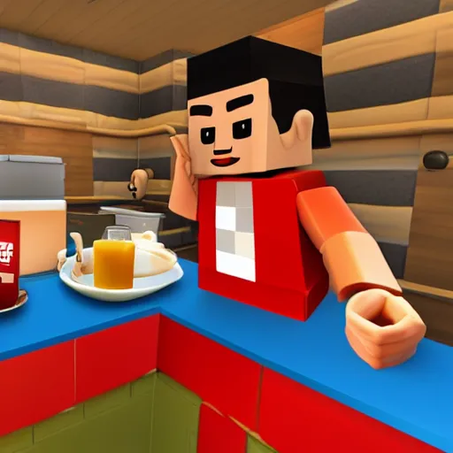 Image similar to roblox for breakfast