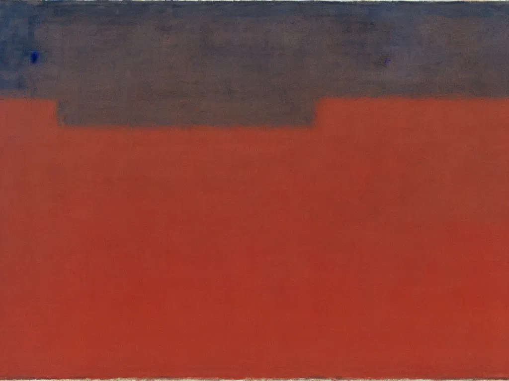 Prompt: moses separating the red sea. mark rothko