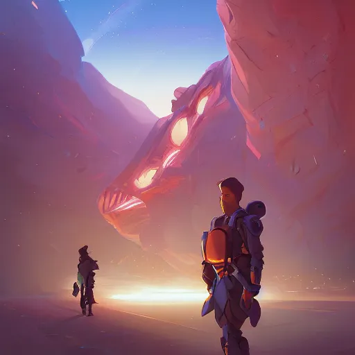 Image similar to hero world close encounters of the third kind, behance hd by jesper ejsing, by rhads, makoto shinkai and lois van baarle, ilya kuvshinov, rossdraws global illumination