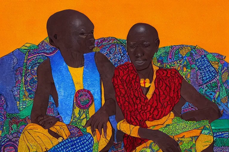 Prompt: artwork by amadou opa bathily