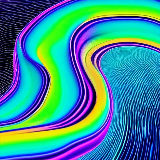Image similar to a rabbit lost in space flowing with a sine wave of divine information 8k hyperdetailed