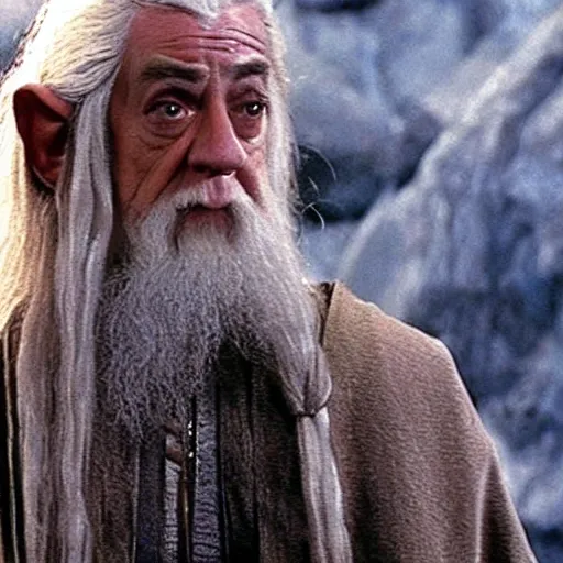 Image similar to Still of Xavi Hernandez in the lord of the rings (2001) as Gandalf