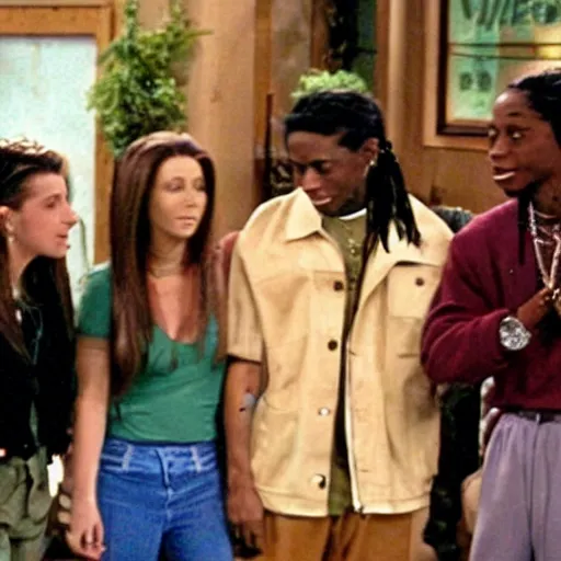 Image similar to a tv still of Lil' Wayne starring in Friends (1999)