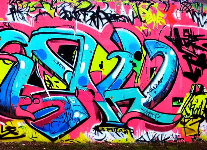 Image similar to text'petter ', graffiti writing, wildstyle, cool, hiphop, colorful