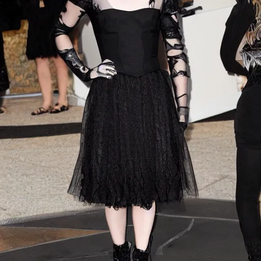 Prompt: Goth Emma Watson