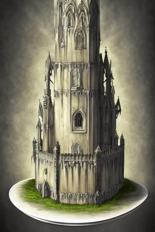 Image similar to a beautiful digital illustration painting of a detailed gothic fantasy toilet paper cake, by benoit b. mandelbrot, steven belledin, martin johnson heade, lee madgwick, caspar david friedrich, and david rios ferreira. 8 k resolution trending on artstation concept art digital illustration