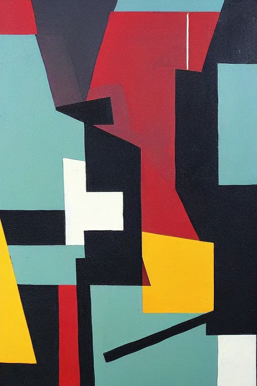 Image similar to painting in the bauhaus style