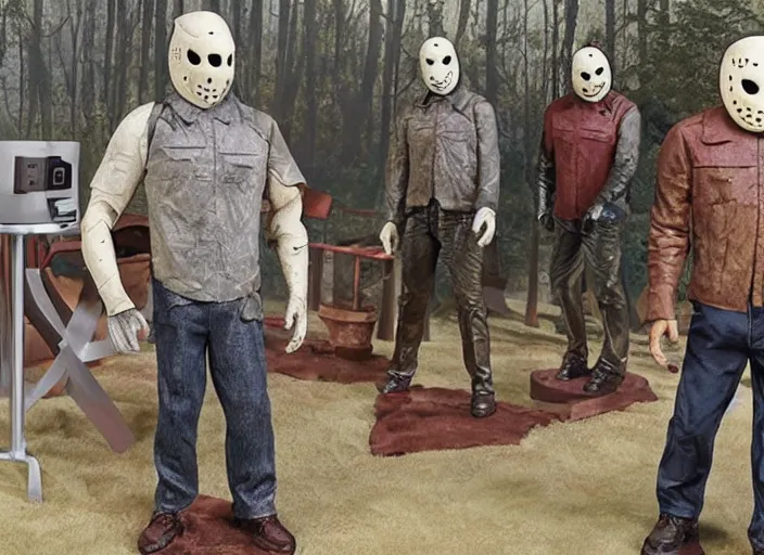 qvc tv show product showcase of jason voorhees | Stable Diffusion | OpenArt