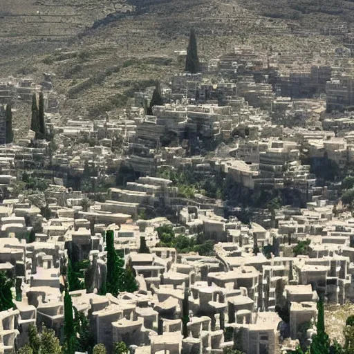 Prompt: scifi futuristic city of tzfat