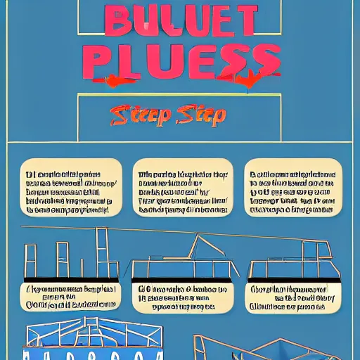 Prompt: infographic blueprints step by step guide how to build pyramids of egypt