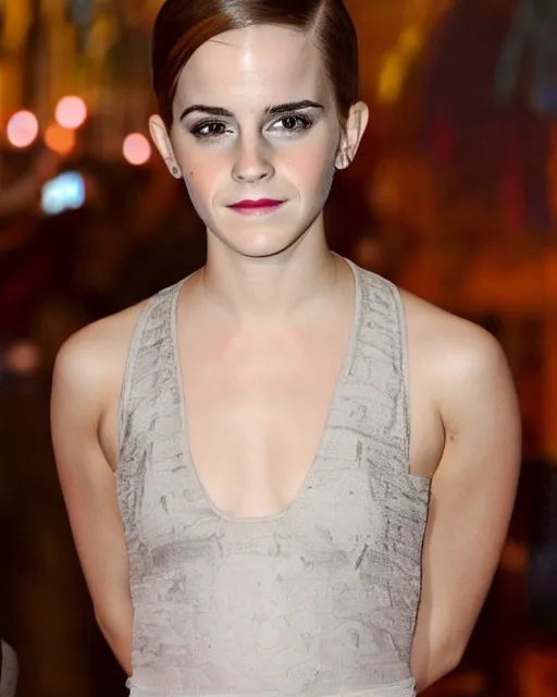 Image similar to bald emma watson